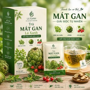 Trà Mát Gan Lá Xanh từ thảo mộc thiên nhiên hỗ trợ thanh nhiệt giải độc và chăm sóc sức khỏe gan