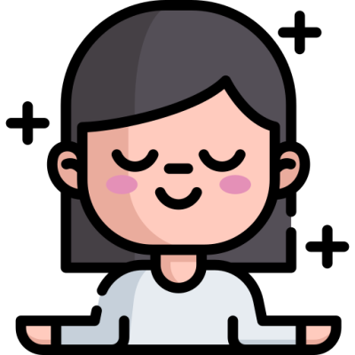icon tinh thần thư giãn thoải mái - lá xanh