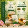 Trà Sen Thanh Tâm Lá Xanh hỗ trợ thư giãn tinh thần an thần và ngủ ngon từ lá sen tâm sen tự nhiên